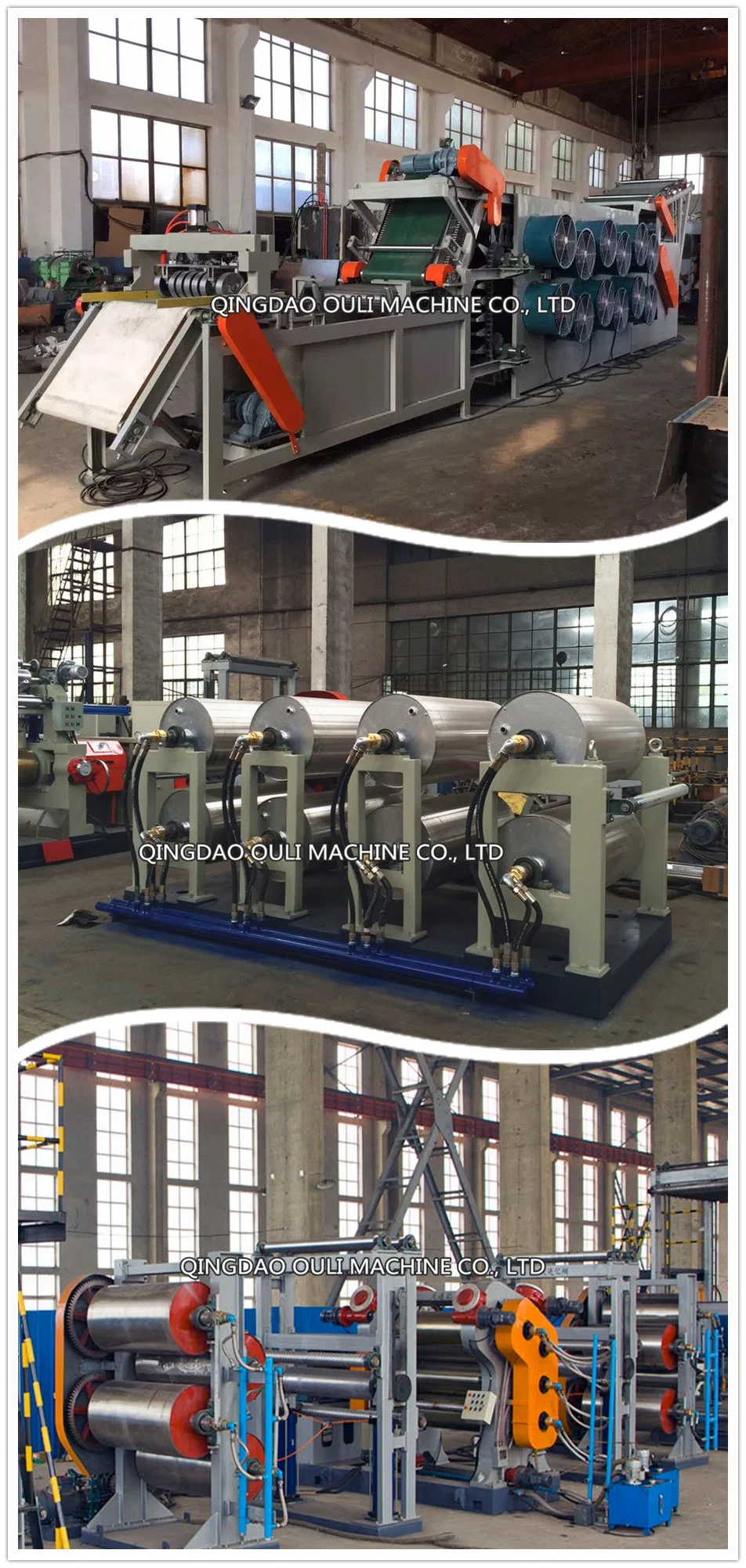 Rubber Textile Making Machines with Calender Line and Water Cooling Rolls Unit